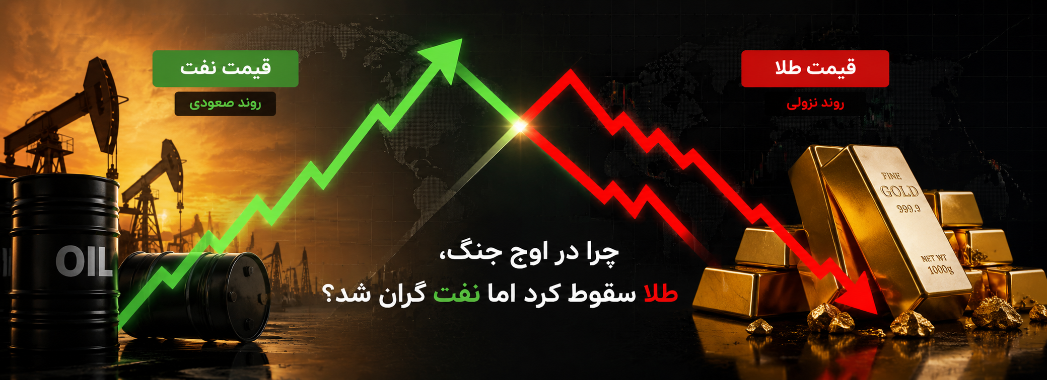 اختلاف مسیر نفت و طلا در جنگ تحمیلی